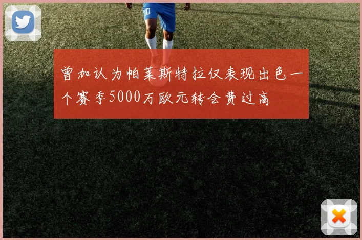 曾加认为帕莱斯特拉仅表现出色一个赛季5000万欧元转会费过高